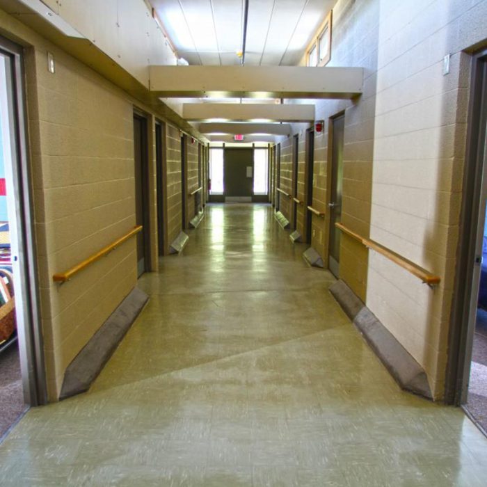 Hallway at Fiddlers Green-Senior Living in Bad Axe, Michigan